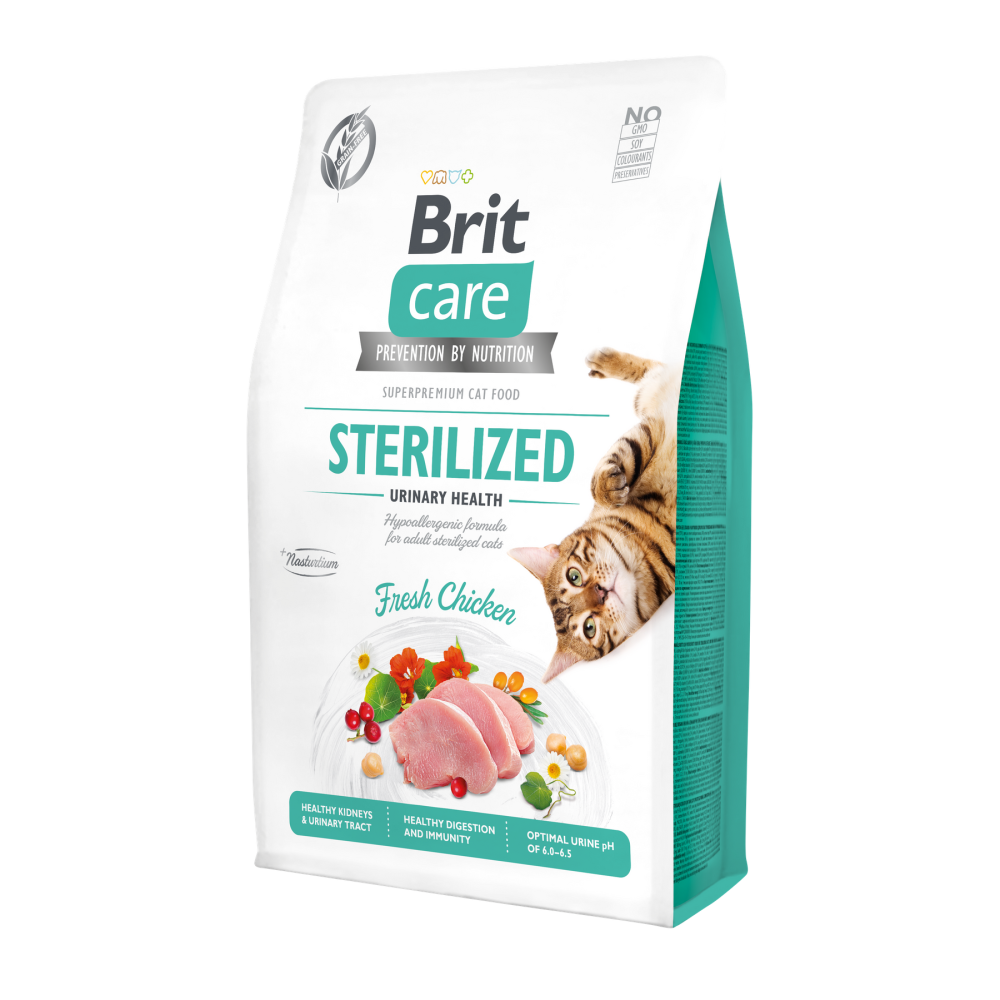 Brit Care Cat GF Sterilized Urinary Health Сухой корм для стерелизованных кошек для поддержания мочевыделительной системы