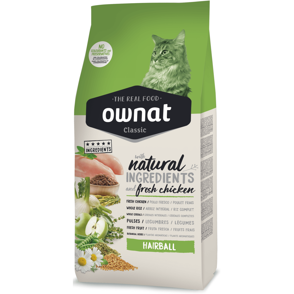 Ownat hairball Корм для кошек Оунет выведение шерсти