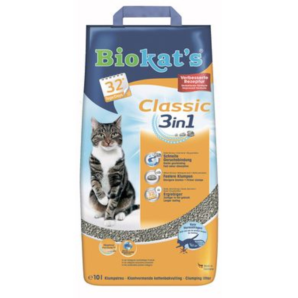 Наполнитель туалета для кошек Biokat's Classic 3in1