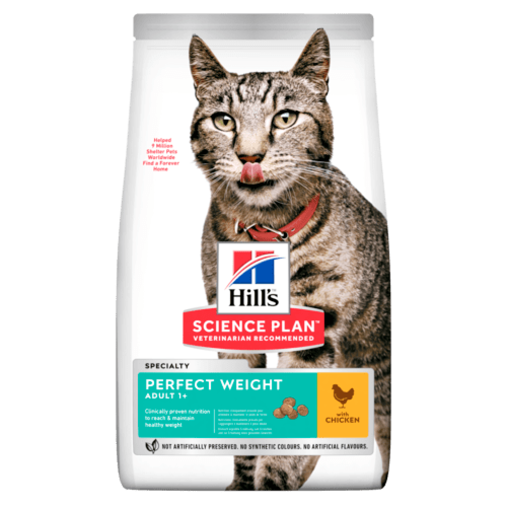 Hill s™ Science Plan™ Feline Adult Perfect Weight Cat Хилс для кошек Курица 2.5кг