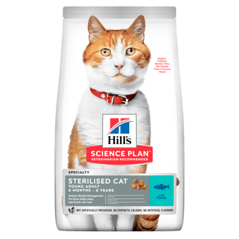 Hill s™ Science Plan™ Feline Young Adult SterelizedCat  Тунец корм для стерелизованных кошек