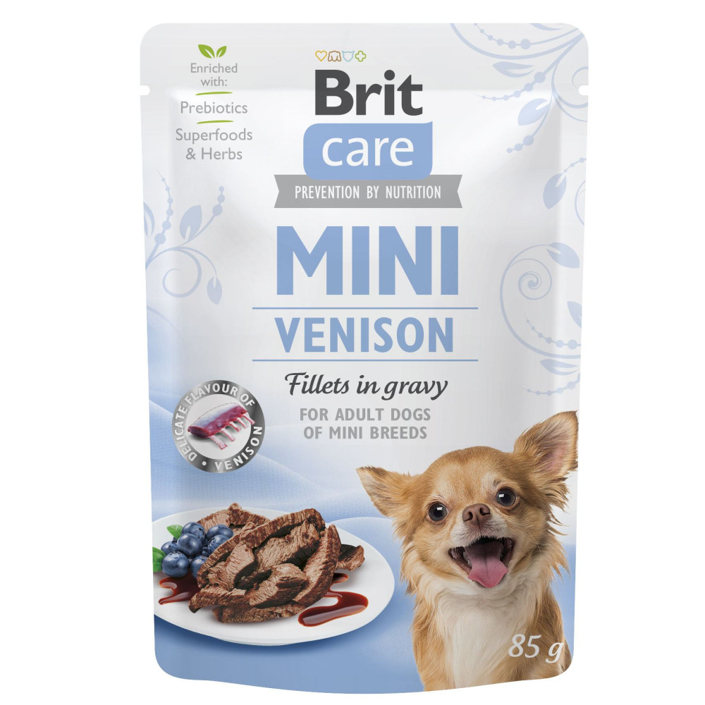 Вологий корм для собак Brit Care Mini з філе дичини в соусі, 85 г