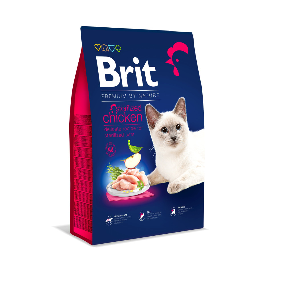 Brit Premium Cat Adult Sterilized  Корм Брит премиум для кошек