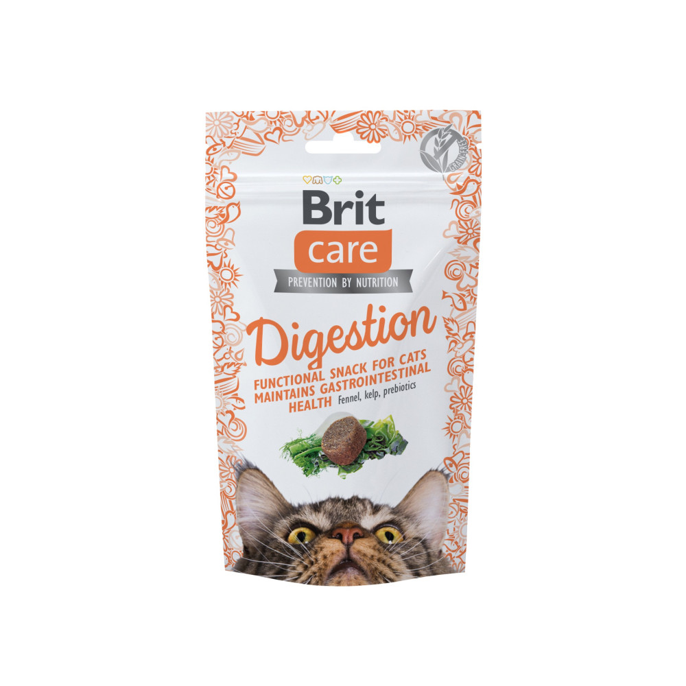 Функциональное лакомства для кошек Brit Care Cat Snack Digestion с тунцем, 50 г