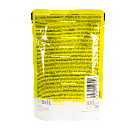 Влажный корм Brit Premium Cat pouch для стерилизованных кошек, ягнятина, 100 г