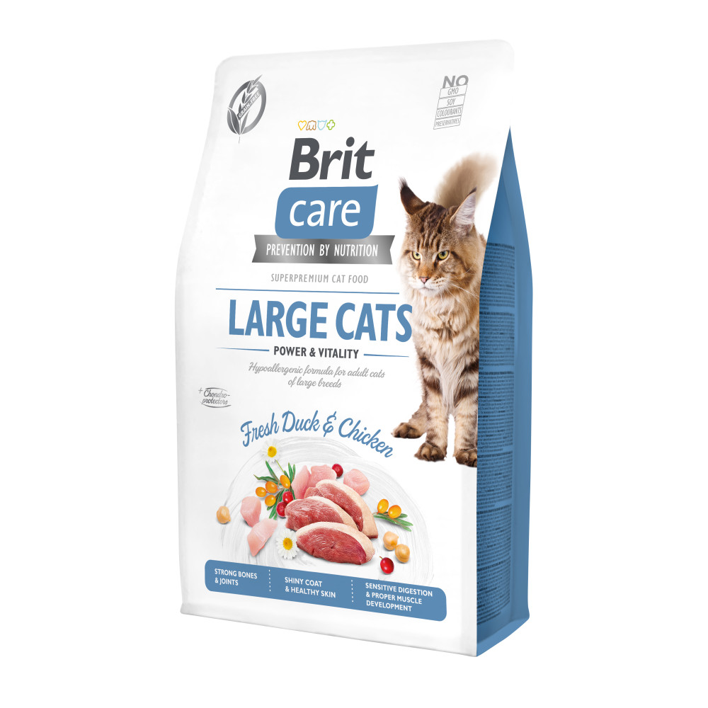 Brit Care Cat GF Large cats Power & Vitality сухой корм для кошек больших пород