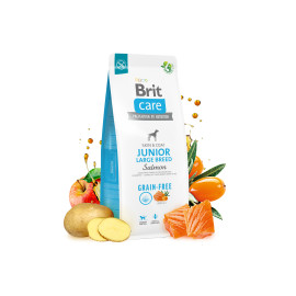 Brit Care GF Junior Large Breed Salmon and  Potato Брит кеа корм для щенков крупных пород