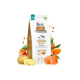 Brit Care Dog Grain-free Senior and Light Корм для стареющих собак беззерновой с лососем