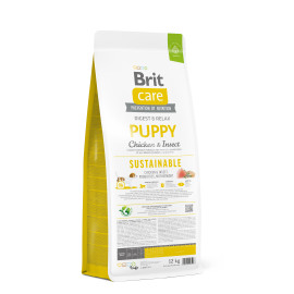 Brit Care Dog Sustainable Puppy корм для щенков  с курицей и насекомыми,
