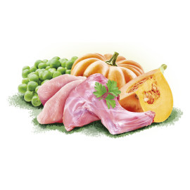 Корм влажный Brit Mono Protein Christmas Lamb д/собак різдвяна вечеря кролик 400 г