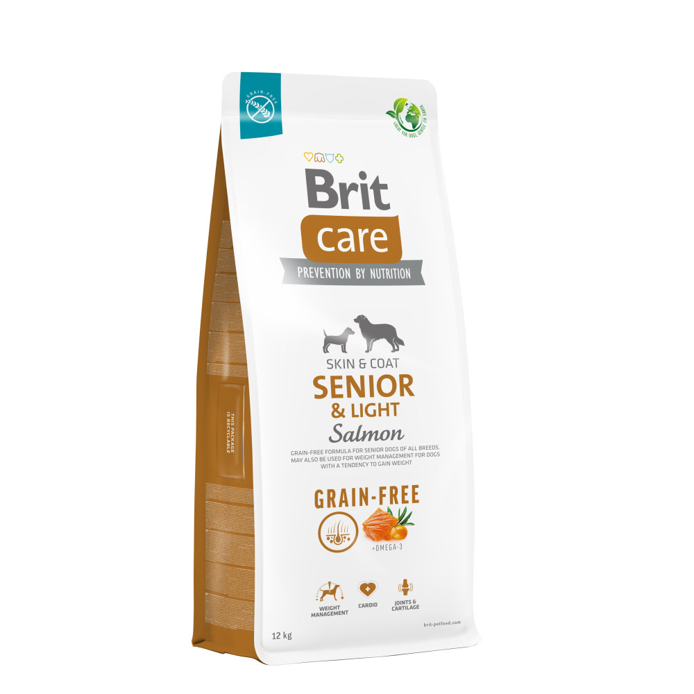 Brit Care Dog Grain-free Senior and Light Корм для стареющих собак беззерновой с лососем