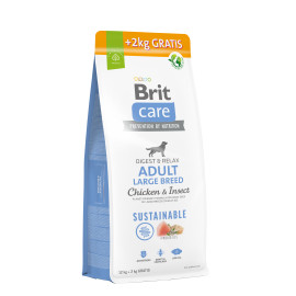 Brit Care Dog Sustainable Adult Large Breed корм для собак больших пород  с курицей и насекомыми