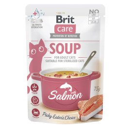 Корм влажный "Суп для кошек Brit Care Soup with Salmon с лососем", 101153