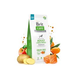 Brit Care GF Adult Large Breed Salmon and Potato Брит корм для собак крупных пород