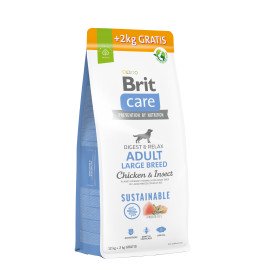 Brit Care Dog Sustainable Adult Large Breed корм для собак больших пород  с курицей и насекомыми
