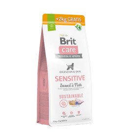Brit Care Dog Sustainable Sensitive Корм для собак с чувствительным пищеварением с рыбой и насекомыми