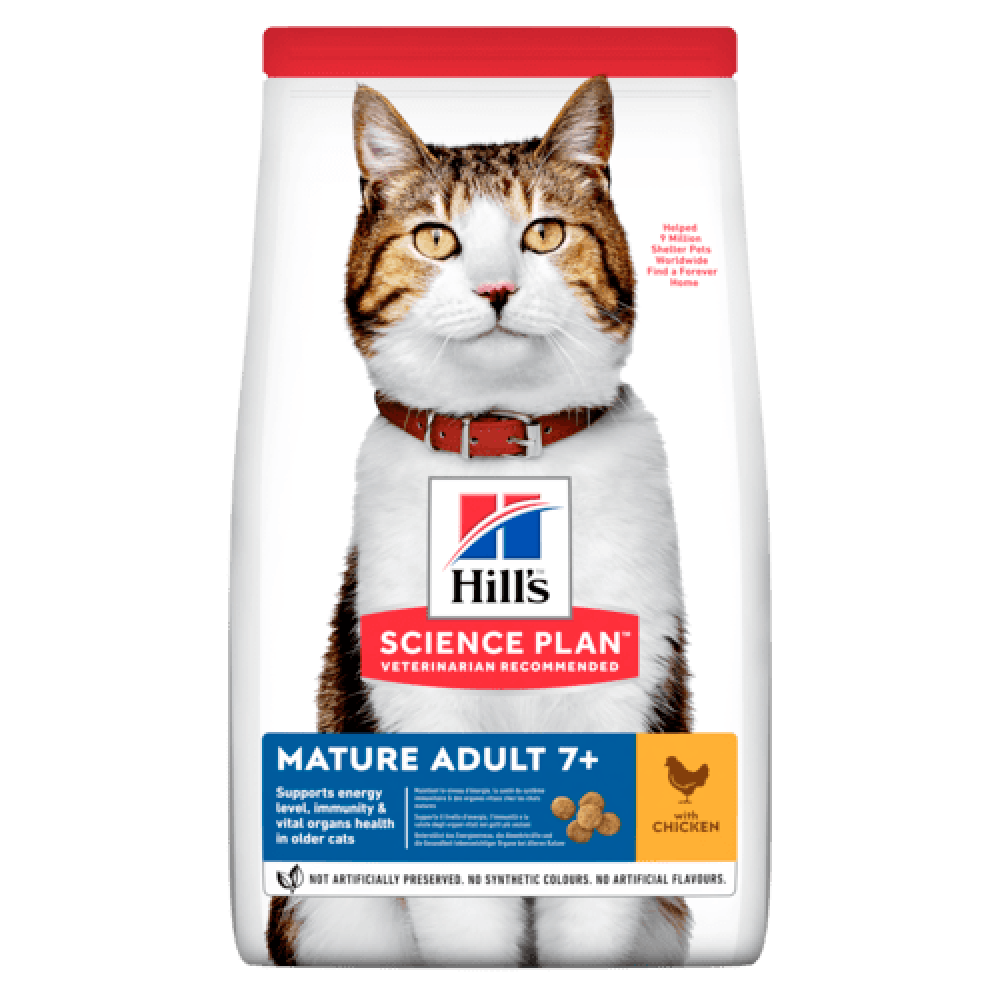 Hill s™ Science Plan™  Feline Mature Adult 7+ Хилс для зрелыхх кошек Курица