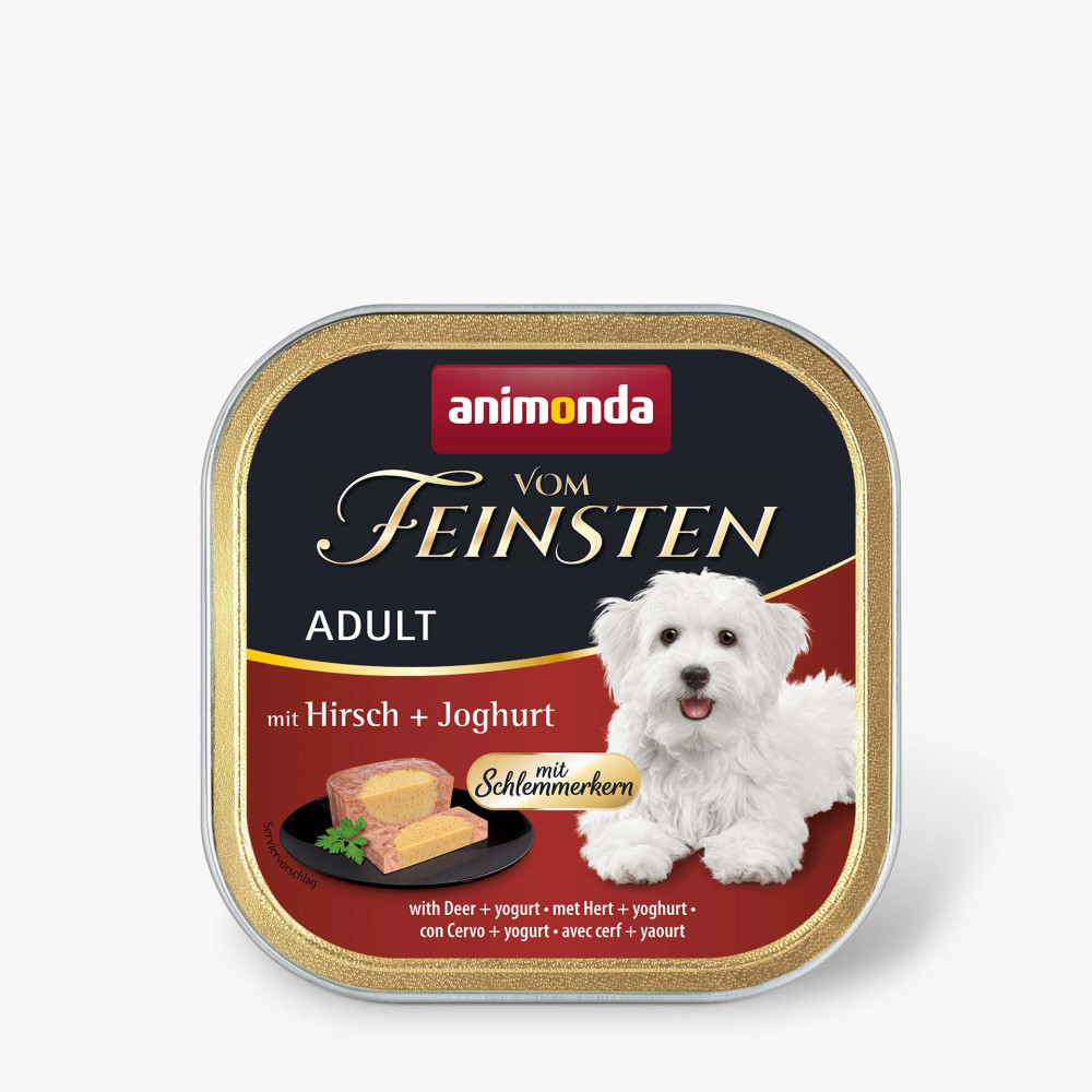 Animonda Vom Feinsten Adult with Deer + yogurt с олениной и йогуртом для собак, 150 г код AM-82303