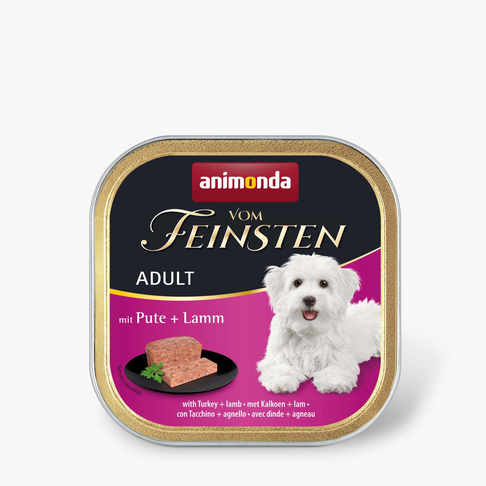 Animonda Vom Feinsten Adult with Turkey + Lamb с индейкой и ягненком для собак, 150 г код AM-82611