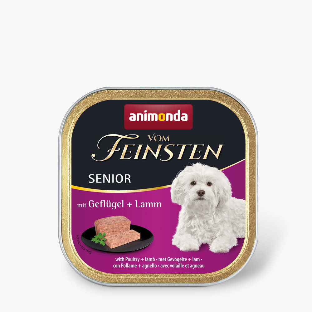 Animonda Vom Feinsten Senior with Poultry + Lamb с птицей и ягненком для пожилых собак, 150 г код AM-82623