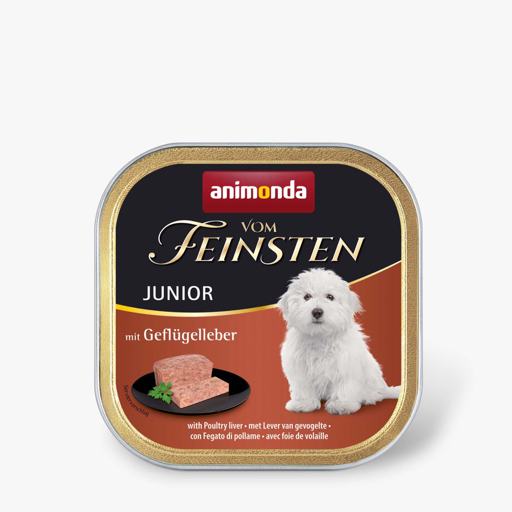 AnimondaVom Feinsten Junior with Poultry liver с печенью птиц для щенков, 150 г код AM-82657