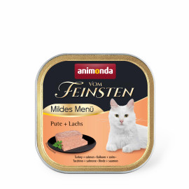 ANIMONDA Анимонда Vom Feinsten Adult Turkey + Salmon с индейкой и лососем для кошек, 100 г код 83048