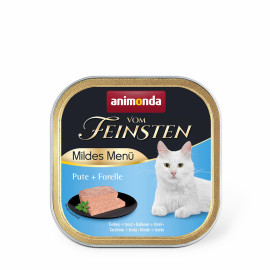 ANIMONDA Анимонда Vom Feinsten Adult Turkey + Trout с индейкой и форелью для кошек, 100 г
