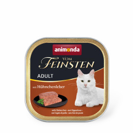 ANIMONDA Анимонда Vom Feinsten Adult with Chicken liver с куриной печенью для кошек, 100 г