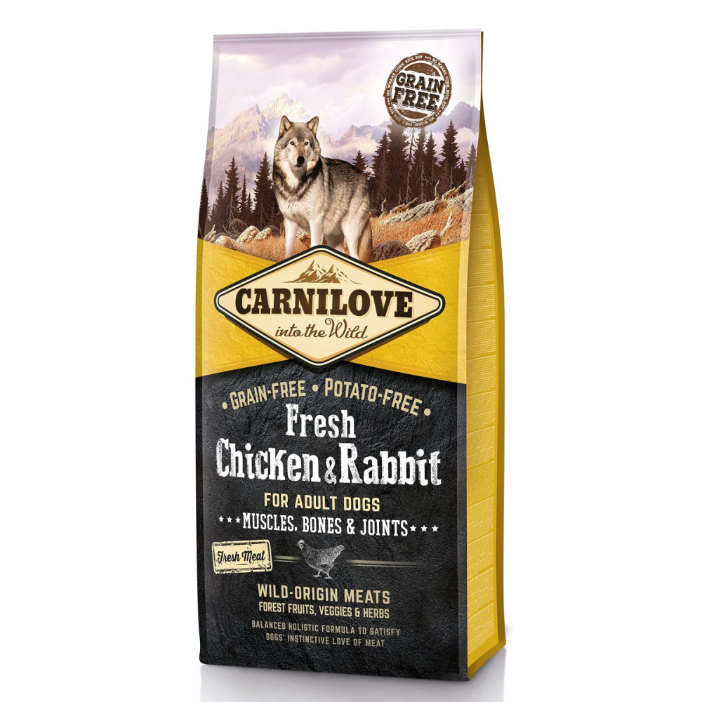 Carnilove Fresh Chicken & Rabbit Adult Карнилав фрэш для собак курица и кролик