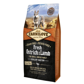 Carnilove Fresh Ostrich & Lamb Mini Adult Карнилав фрэш  ягненок страус для мелких пород