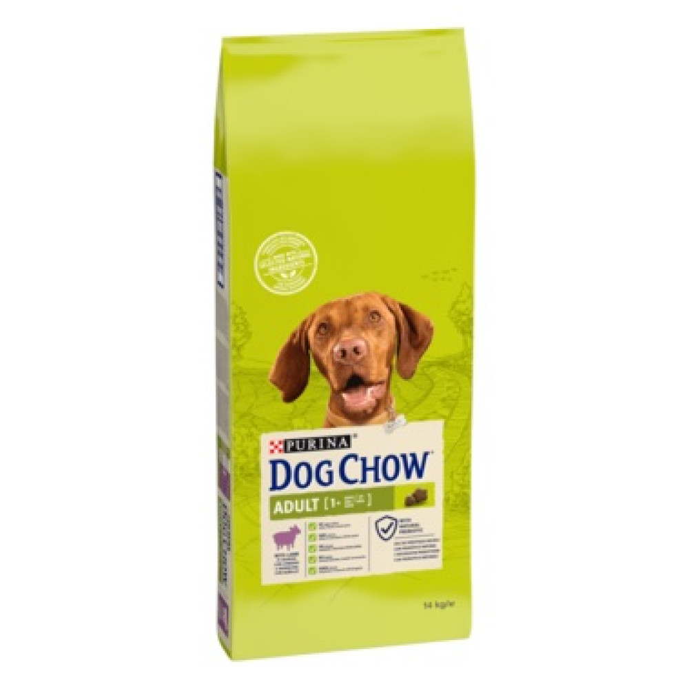 Dog Chow Adult для взрослых собак  с ягненком и рисом 14кг