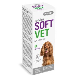 Лосьйон Provet SOFTVET для гігієни вух котів і собак 15 мл PR244010