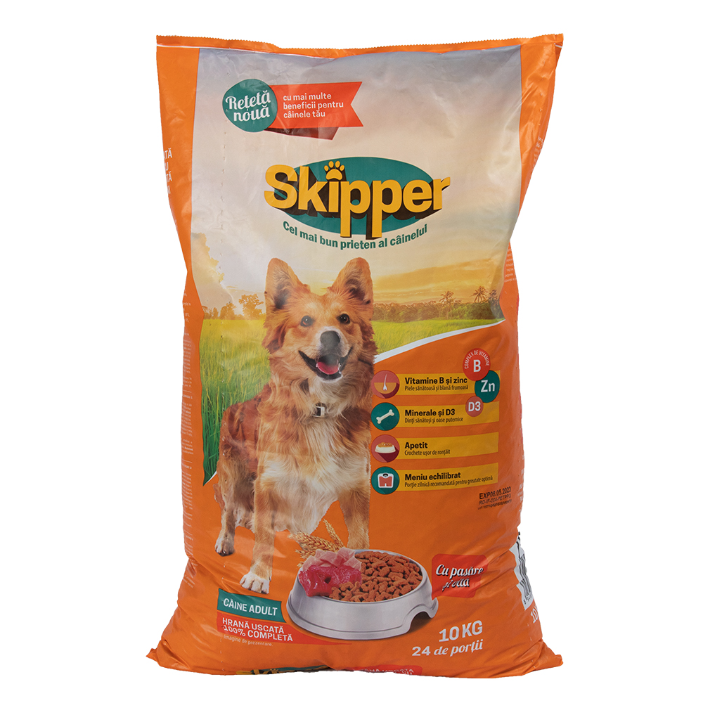 Корм для собак SKIPPER курица говядина10кг