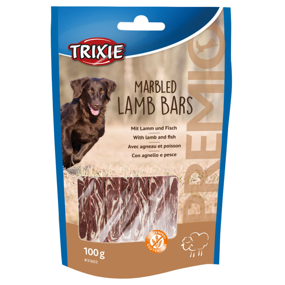 Лакомство для собак Trixie PREMIO  "Marbled Lamb Bars" з ягням 100г арт.31603
