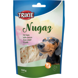 Лакомство для собак Trixie "Nugaz" сиром'ятна шкіра з куркою 100г арт.31632