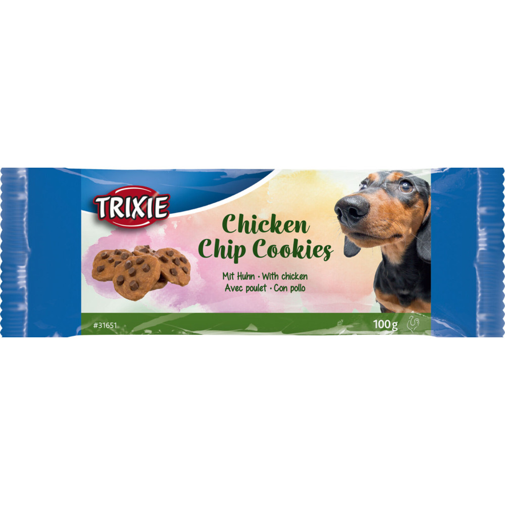 Лакомство для собак Trixie "Chicken Chip Cookies" пеенье с курицей 100г арт.31651