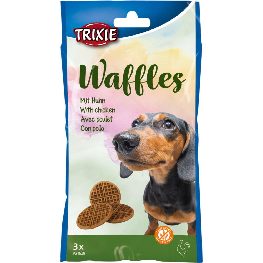 Лакомство для собак Trixie " Вафлі  d=7см 3шт 100г арт.31628 со вкусом курицы