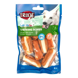 Лакомство для собак Trixie Кость для чистки зубов Denta Fun 5 см, 120 г / 8 шт. (курица) код 31340