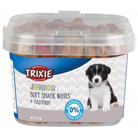 Витаминизированное лакомство для щенков Trixie Junior Soft Snack Bones косточки с кальцием, 140 г (курица и ягненок) код 31518