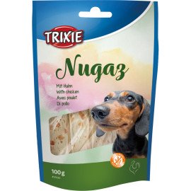 Лакомство для собак Trixie "Nugaz" сиром'ятна шкіра з куркою 100г арт.31632