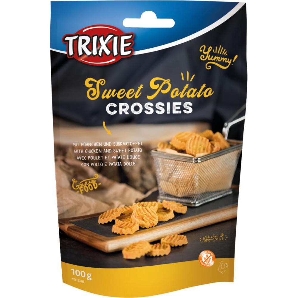 Лакомство для собак Trixie   "Sweet Potato Crossies" с  курицей и сладким картофелем 100г арт.31506
