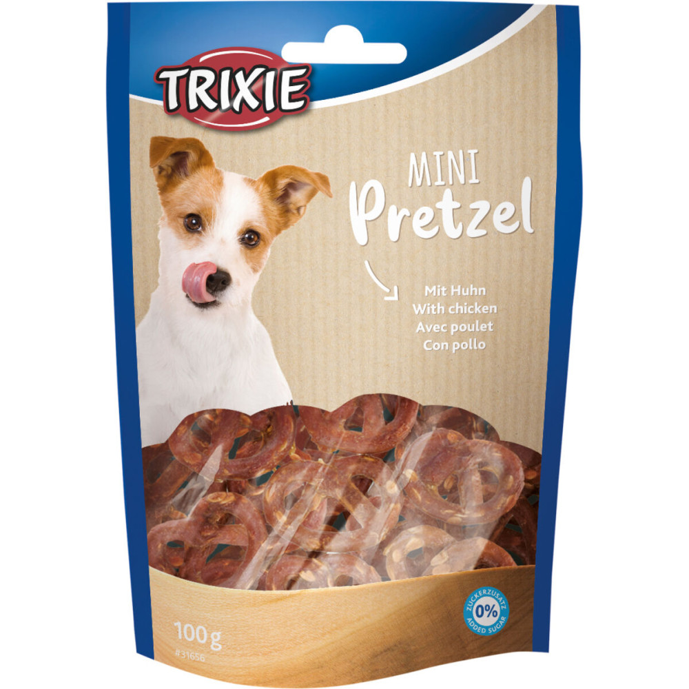 Лакомство для собак Trixie   "Mini Pretzels" крендель c курицей 100г арт.31656