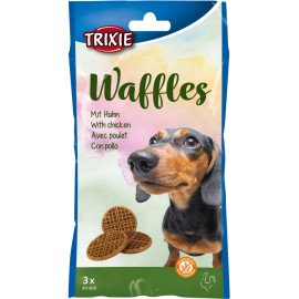 Лакомство для собак Trixie " Вафлі  d=7см 3шт 100г арт.31628 со вкусом курицы
