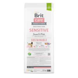 Brit Care Dog Sustainable Sensitive Корм для собак с чувствительным пищеварением с рыбой и насекомыми
