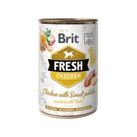 BRIT FRESH CHICKEN WITH SWEET POTATO – курка з бататами 400г код 159/3893