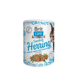 Лакомства для кошек Brit Care Cat Snack Superfruits Herring сельдь 100г