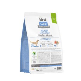 Brit Care Dog Sustainable Adult Large Breed корм для собак больших пород  с курицей и насекомыми