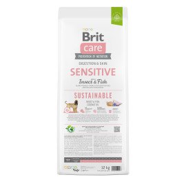 Brit Care Dog Sustainable Sensitive Корм для собак с чувствительным пищеварением с рыбой и насекомыми