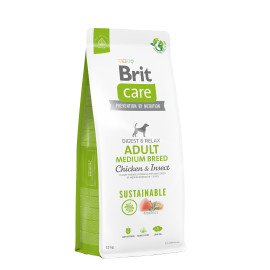 Brit Care Dog Sustainable Adult Medium Breed корм для собак средних пород с курицей и насекомыми