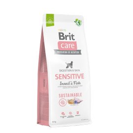 Brit Care Dog Sustainable Sensitive Корм для собак с чувствительным пищеварением с рыбой и насекомыми